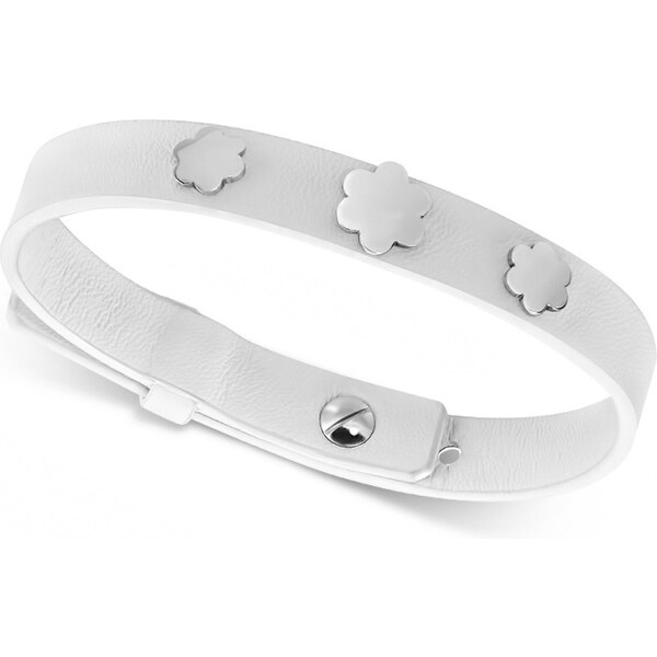 CITY STORM Dámsky náramok z eko kože s kvetinkami Rosen 66888760
