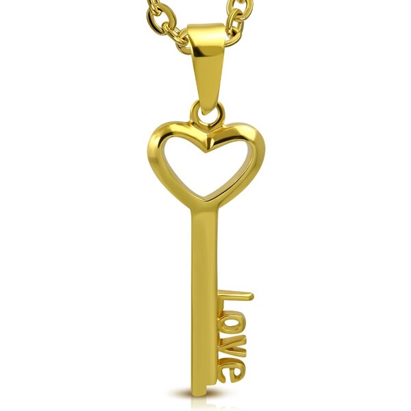 CITY STORM Dámska retiazka s príveskom kľúč v zlatej farbe 66888661