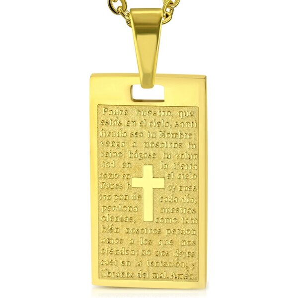 CITY STORM Retiazka s príveskom platnička z ocele s gravírovanou 66889295