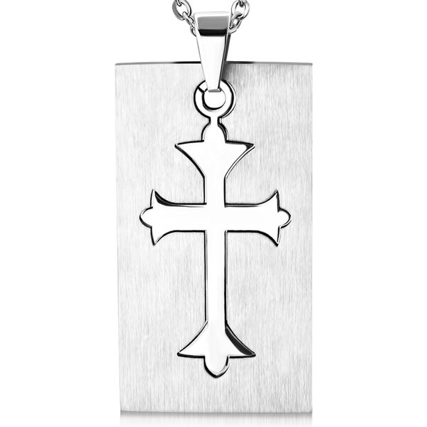 CITY STORM Retiazka s príveskom platnička s krížom z chirurgickej 66889281