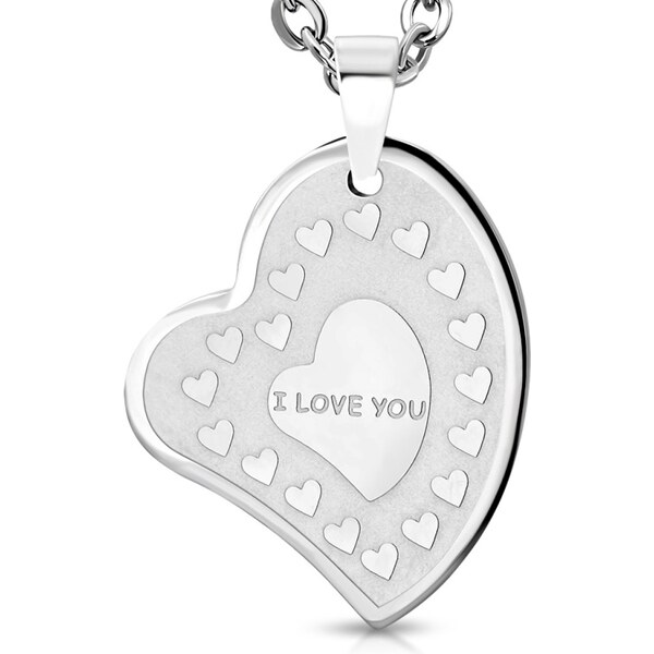CITY STORM Dámska retiazka s príveskom srdce z chirurgickej ocele 66888679
