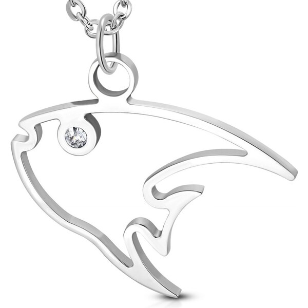 CITY STORM Oceľová retiazka s príveskom ryba s očkom Marlin 66888994