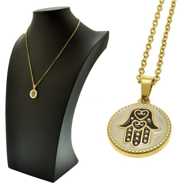 CITY STORM Dámska retiazka s príveskom Fatimina ruka v zlatom 66888657