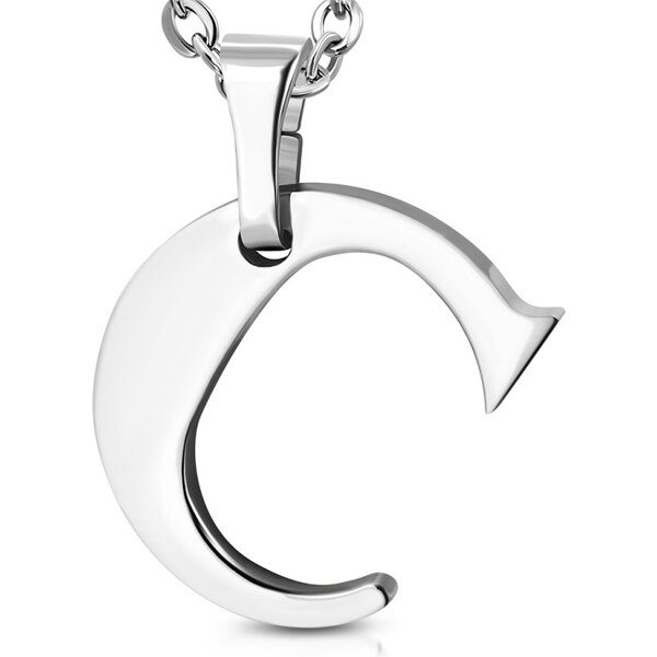 CITY STORM Retiazka s príveskom písmeno C z chirurgickej ocele - 1,7 66889258