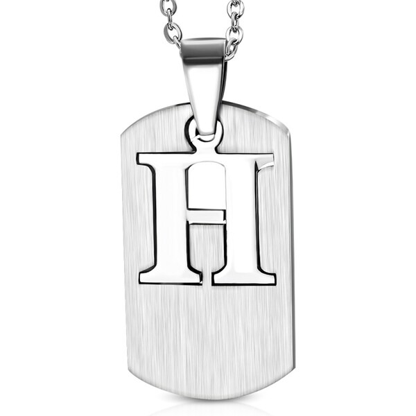 CITY STORM Retiazka s príveskom platnička s písmenom H - 3 cm 66889291