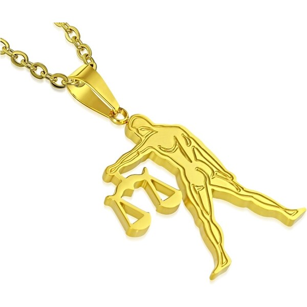 CITY STORM Retiazka s príveskom znamenie zverokruhu Váhy z ocele v 66889402