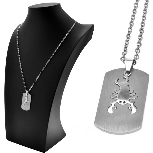 CITY STORM Retiazka s príveskom z ocele znamenie Škorpión 66889388