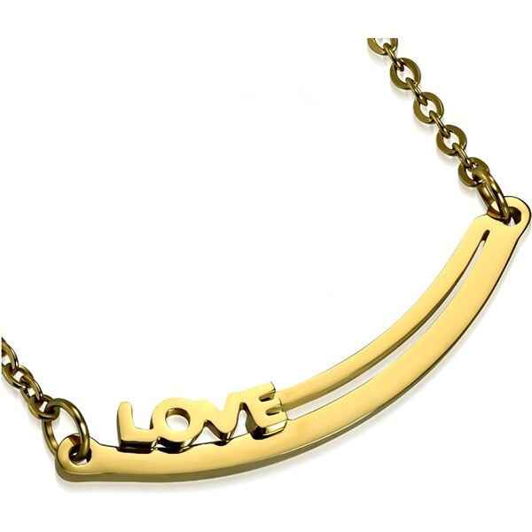 CITY STORM Dámska retiazka s príveskom z ocele s nápisom LOVE 66888688