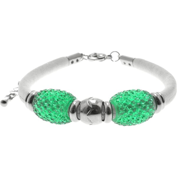 CITY STORM Dámsky náramok bielo zelený 66888740