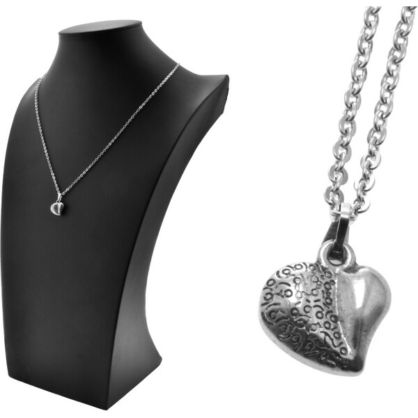 CITY STORM Dámska retiazka s príveskom srdce z ocele Emma 66888680