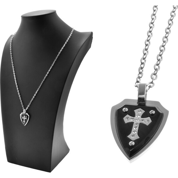 CITY STORM Pánska retiazka s príveskom štít s krížom 66889044