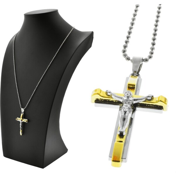 CITY STORM Retiazka military štýl s príveskom kríž z chirurgickej 66889153