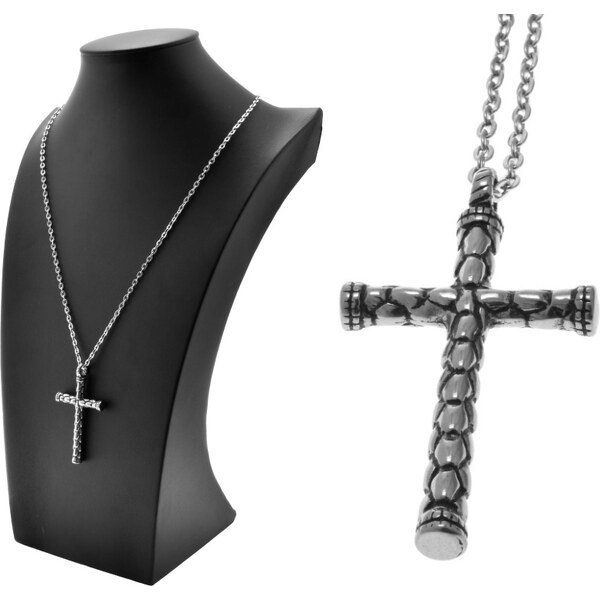 CITY STORM Pánska retiazka s príveskom kríž vo vintage štýle 66889036