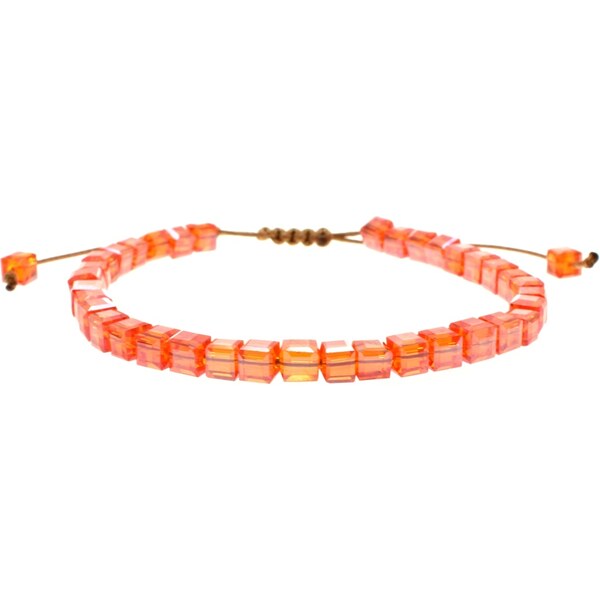 CITY STORM Dámsky náramok oranžový vzor kocka 66888743