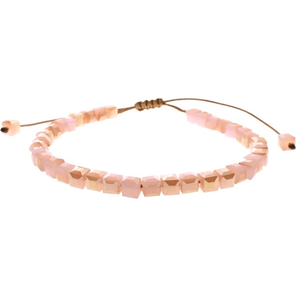 CITY STORM Dámsky náramok svetloružový vzor kocka 66888757