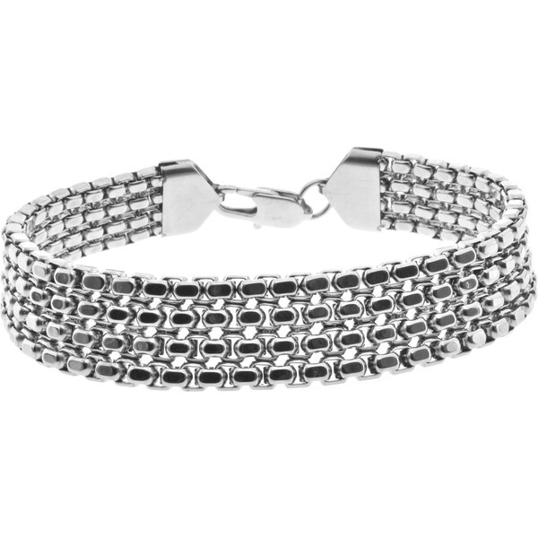 CITY STORM Hrubý pánsky náramok vzor Box z chirurgickej ocele 66888867