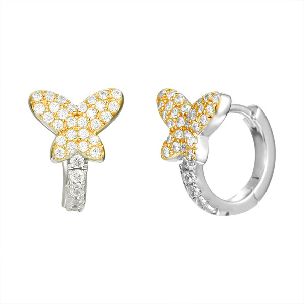 Olivie Strieborné krúžky ZLATÝ MOTÝĽ 4871 22007001