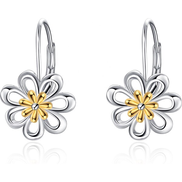 Olivie Strieborné náušnice VEĽKÝ KVIETOK 4877 22007007