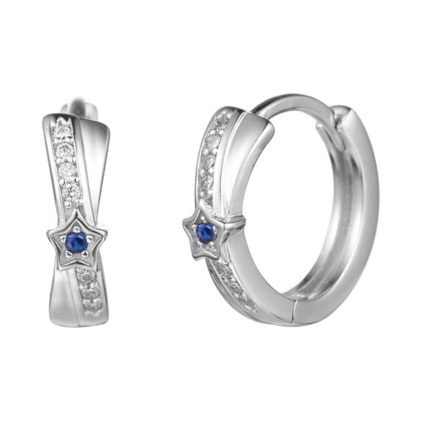 Olivie Strieborné krúžky MODRÁ HVIEZDA 4881 22007011