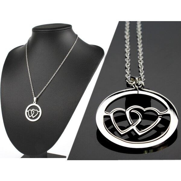 CITY STORM Retiazka s príveskom - dve srdiečka 66889188