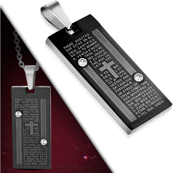 CITY STORM Retiazka z chirurgickej ocele s plaketou - Tauler 66889429