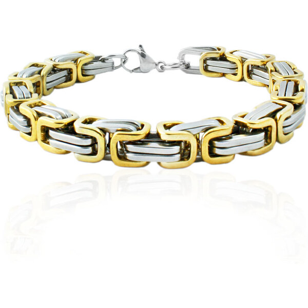 BM Jewellery Pánsky masívny náramok TWO COLORS z chirurgickej oceľ 51026303