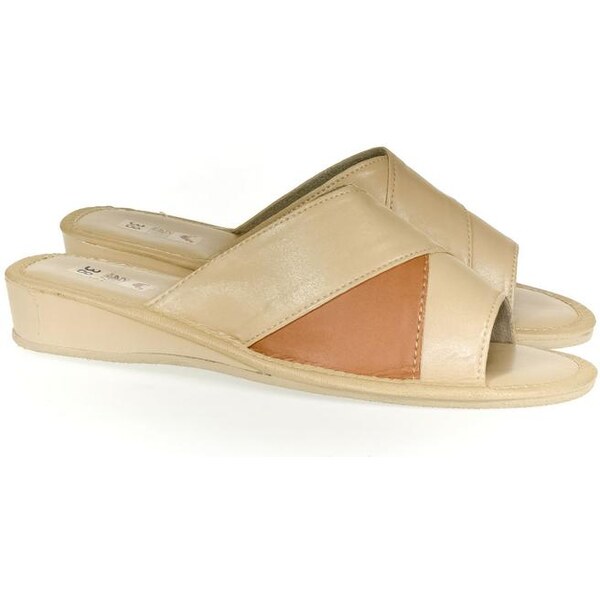 JOHN-C Dámske béžové papuče RITA 21567048