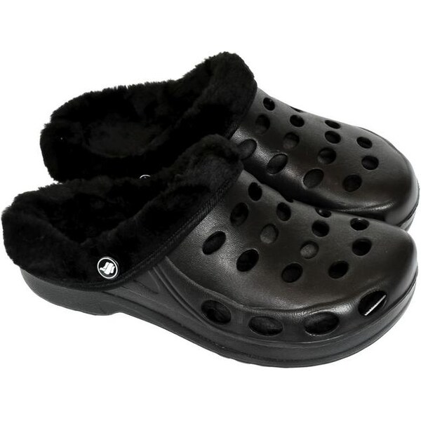 JOHN-C Dámske čierne gumené šlapky FLAME IVY 21639266