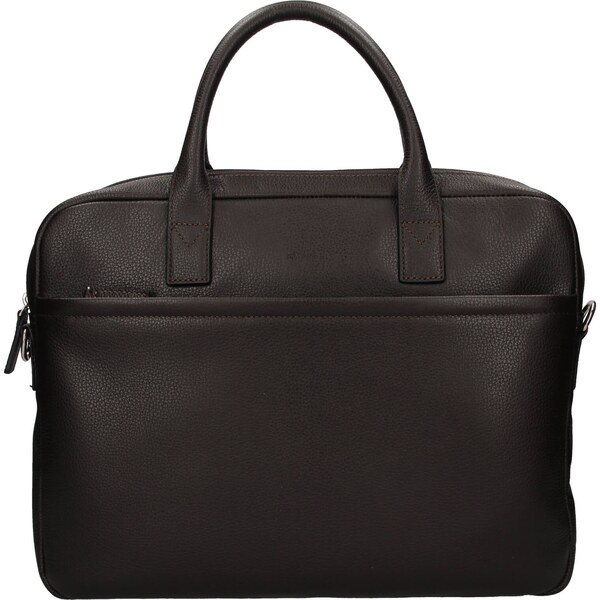 Kožená taška na notebook Katana Talin - tmavo hnedá 21639507