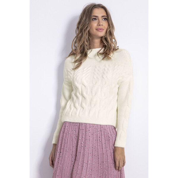 Glara Dámsky mohérový sveter s lodičkovým výstrihom 21686190