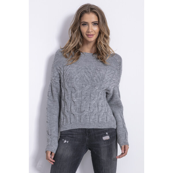 Glara Dámsky mohérový sveter s lodičkovým výstrihom 21686192