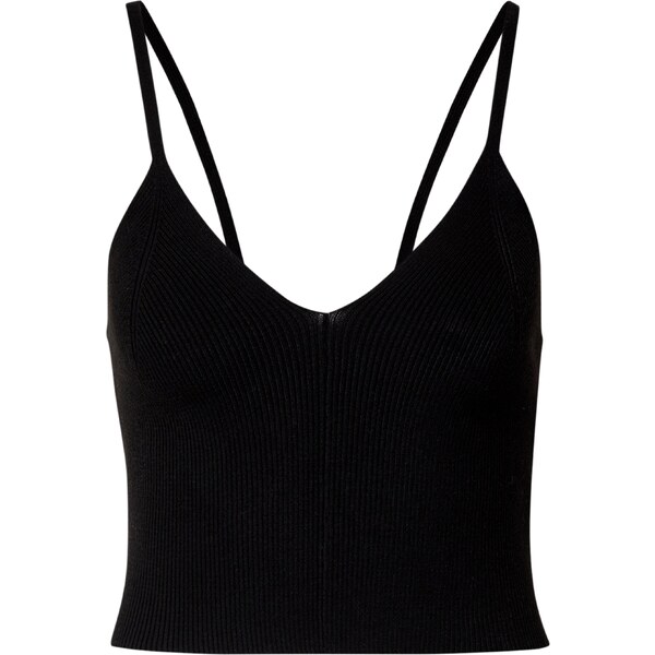 EDITED Vyšívaný top Keira čierna 63140775