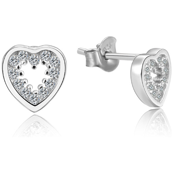 Olivie Strieborné náušnice SRDIEČKO 5262 25717226