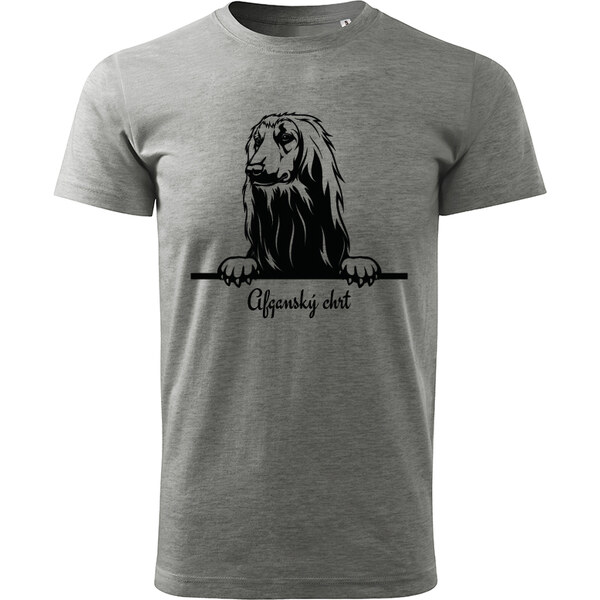 T-ričko Afgánsky chrt, pánske tričko s vlastným textom 21854146