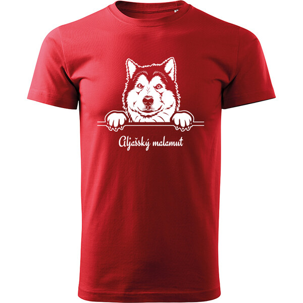 T-ričko Aljašský malamut, pánske tričko s vlastným textom 21854148