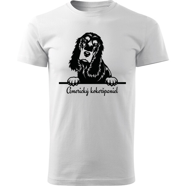 T-ričko Americký kokeršpaniel, pánske tričko s vlastným textom 21854149