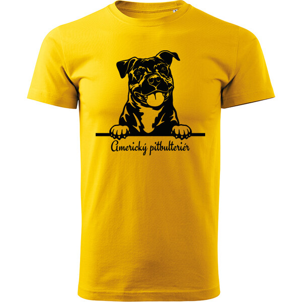 T-ričko Americký pitbulteriér, pánske tričko s vlastným textom 21854150