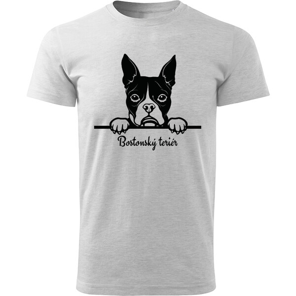T-ričko Bostonský teriér, pánske tričko s vlastným textom 21854160