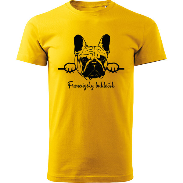 T-ričko Francúzsky buldoček, pánske tričko s vlastným textom 21858662