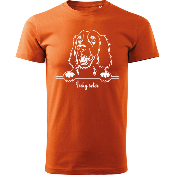 T-ričko Írsky seter, pánske tričko s vlastným textom 21858663