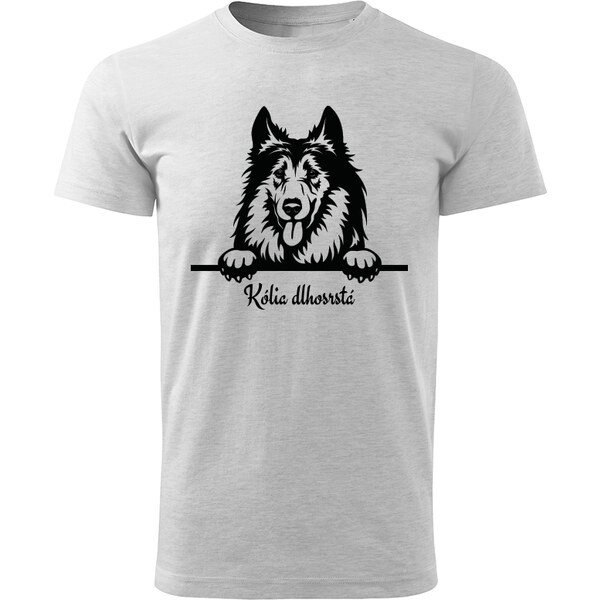 T-ričko Kólia dlhosrstá, pánske tričko s vlastným textom 21858667