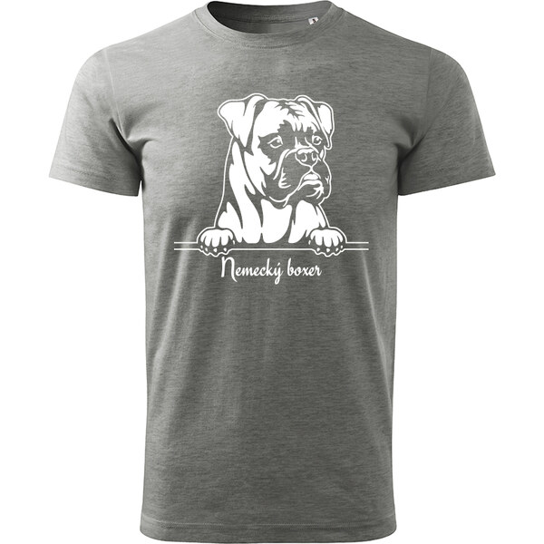 T-ričko Nemecký boxer, pánske tričko s vlastným textom 21858674