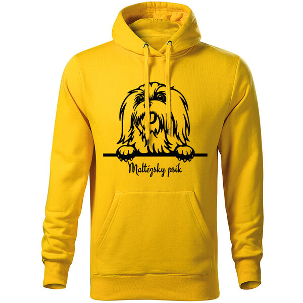 T-ričko Maltézský psík, pánska mikina s vlastným textom 21866641