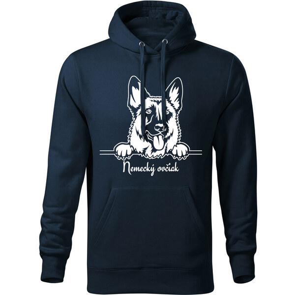 T-ričko Nemecký ovčiak, pánska mikina s vlastným textom 21866645