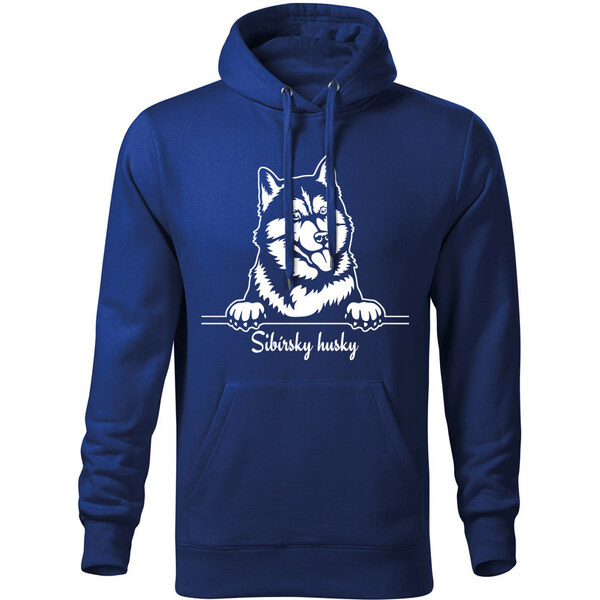 T-ričko Sibírsky husky, pánska mikina s vlastným textom 21866652