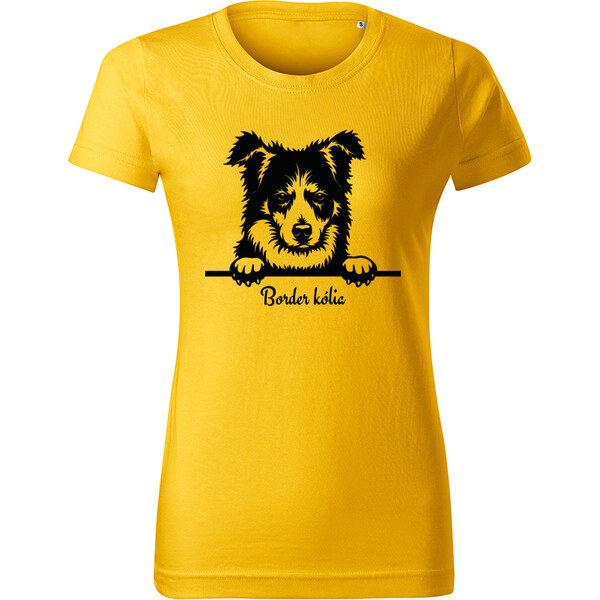 T-ričko Border kólia, dámske tričko s vlastným textom 21879676