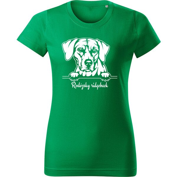 T-ričko Rodézsky ridgeback, dámske tričko s vlastným textom 21881104