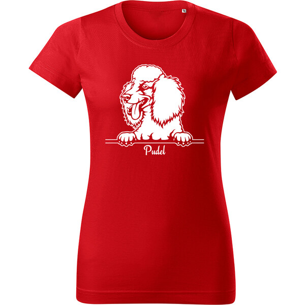T-ričko Pudel, dámske tričko s vlastným textom 21881103