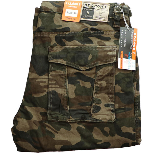 ST. LEON´F nohavice pánske TC4 kapsáče nadmerna veľkosť maskáče 22059970