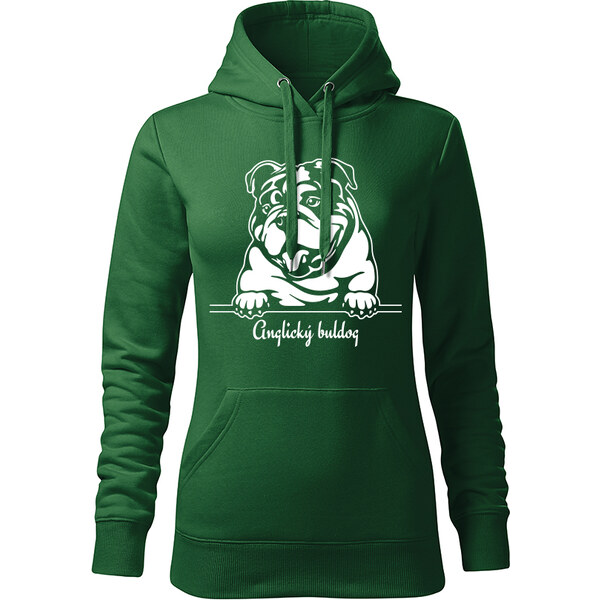 T-ričko Anglický buldog, dámska mikina s vlastným textom 21917379
